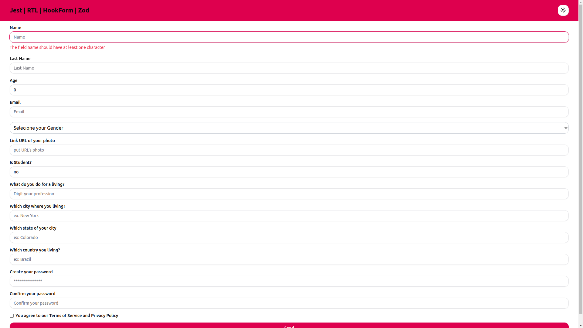 Jest-React-Testing-Library-Hook-Form-Zod